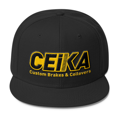 CEIKA Wool Blend Snapback Gold Logo - ceikaperformance