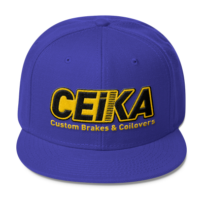 CEIKA Wool Blend Snapback Gold Logo - ceikaperformance