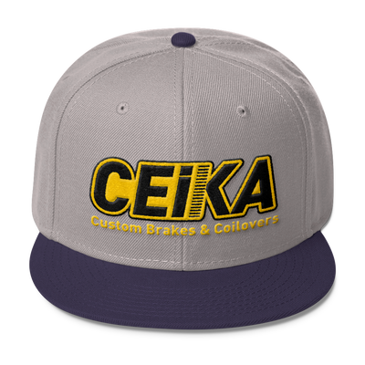 CEIKA Wool Blend Snapback Gold Logo - ceikaperformance