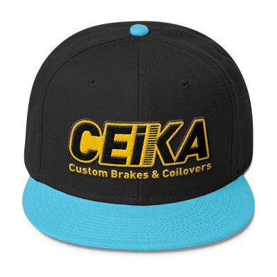 CEIKA Wool Blend Snapback Gold Logo - ceikaperformance