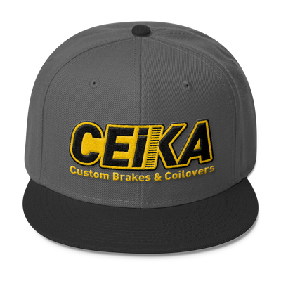 CEIKA Wool Blend Snapback Gold Logo - ceikaperformance