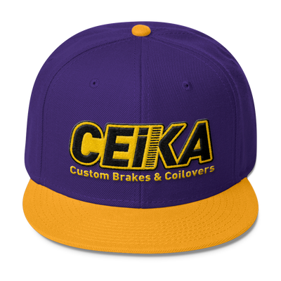 CEIKA Wool Blend Snapback Gold Logo - ceikaperformance