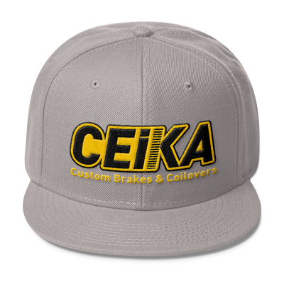CEIKA Wool Blend Snapback Gold Logo - ceikaperformance