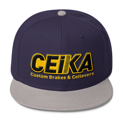 CEIKA Wool Blend Snapback Gold Logo - ceikaperformance